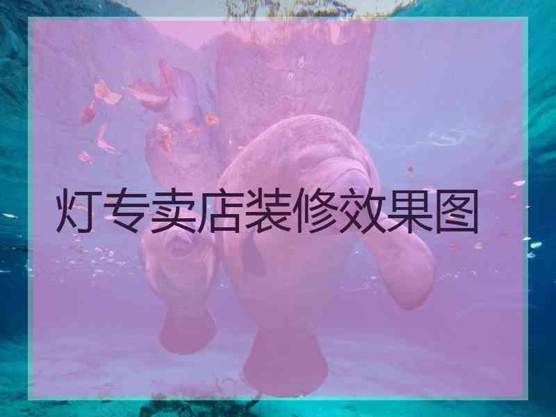 灯专卖店装修效果图
