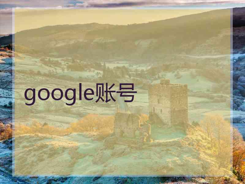 google账号