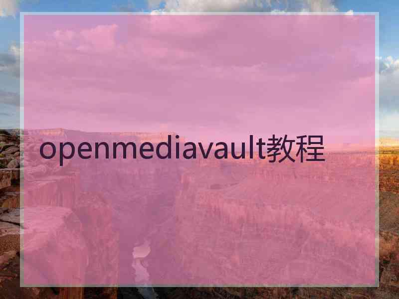 openmediavault教程