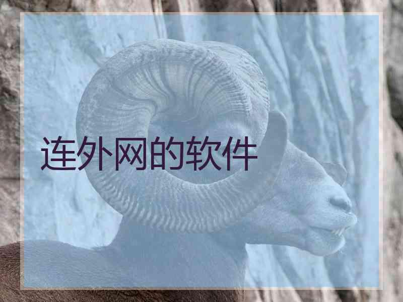 连外网的软件