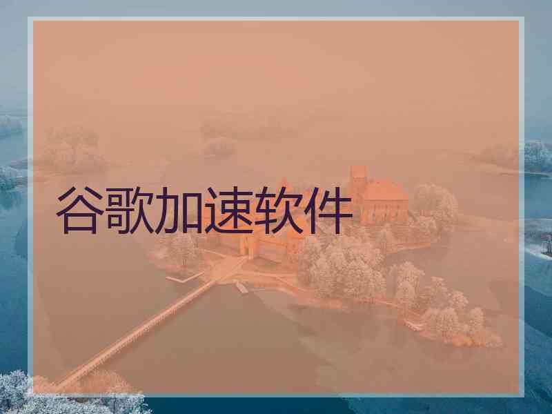 谷歌加速软件