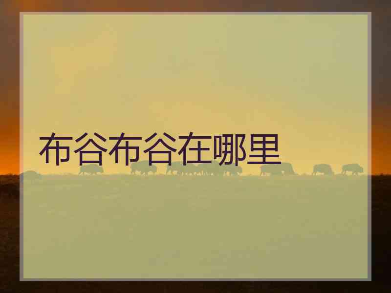 布谷布谷在哪里