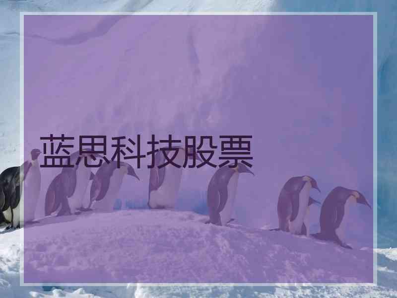 蓝思科技股票