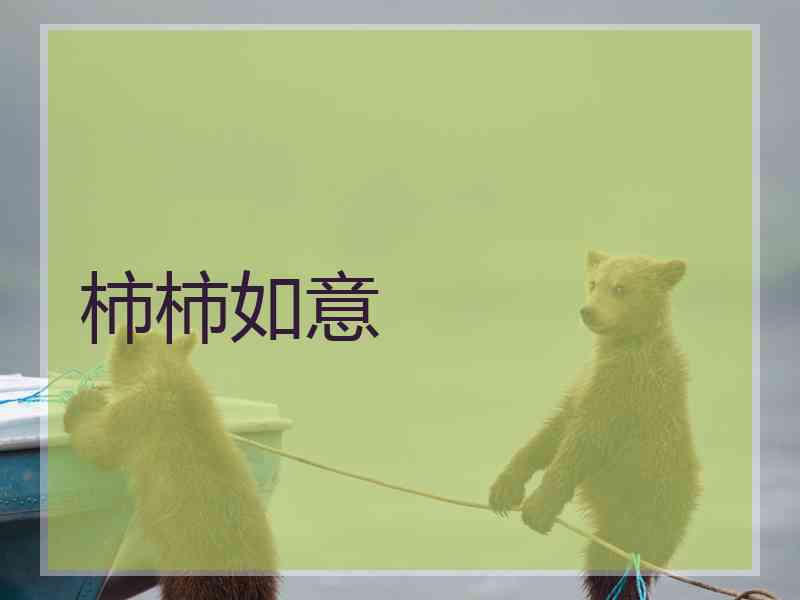 柿柿如意